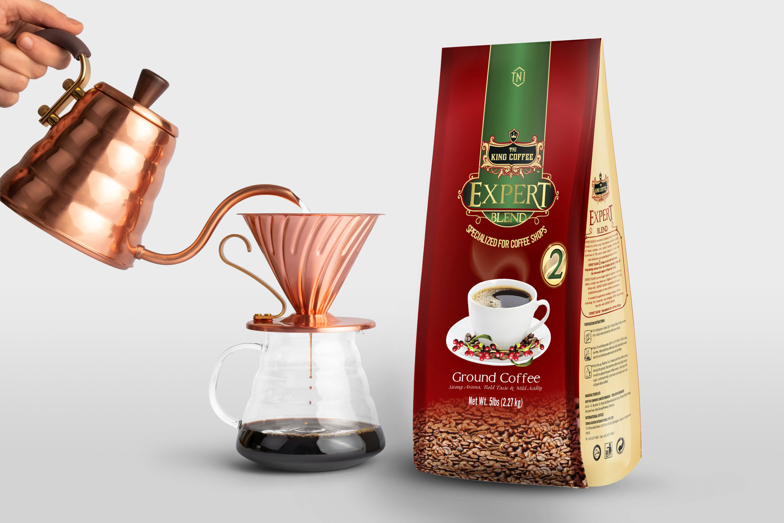 Mua Cà Phê Rang Xay Expert Blend 2 KING COFFEE – Túi 2270g