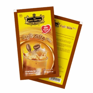 Gói Cà Phê Sữa PLUS Hòa Tan 3IN1 KING COFFEE – Hộp nhựa 600g (30 gói x 20g)