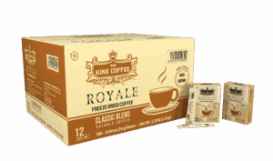 Thùng Cà Phê Hòa Tan Royale Classic Blend KING COFFEE - Hộp 24g (12 gói x 2g)