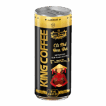 Cà Phê Đen Đá đậm gu Việt Uống Liền KING COFFEE - Lon 238ml - Lốc 6 lon