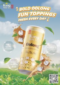 Trà Sữa Uống Liền King Milk Tea Oolong Thạch Dừa & Hạt Chia 2