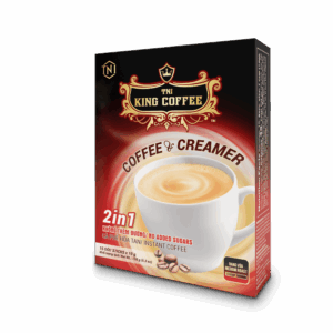 Cà Phê Hòa Tan 2IN1 KING COFFEE – Hộp 15 gói x 10g mặt trước