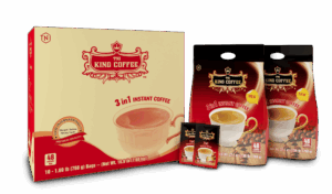 Thùng Cà Phê Hòa Tan 3IN1 KING COFFEE - Túi 48 gói x 16g