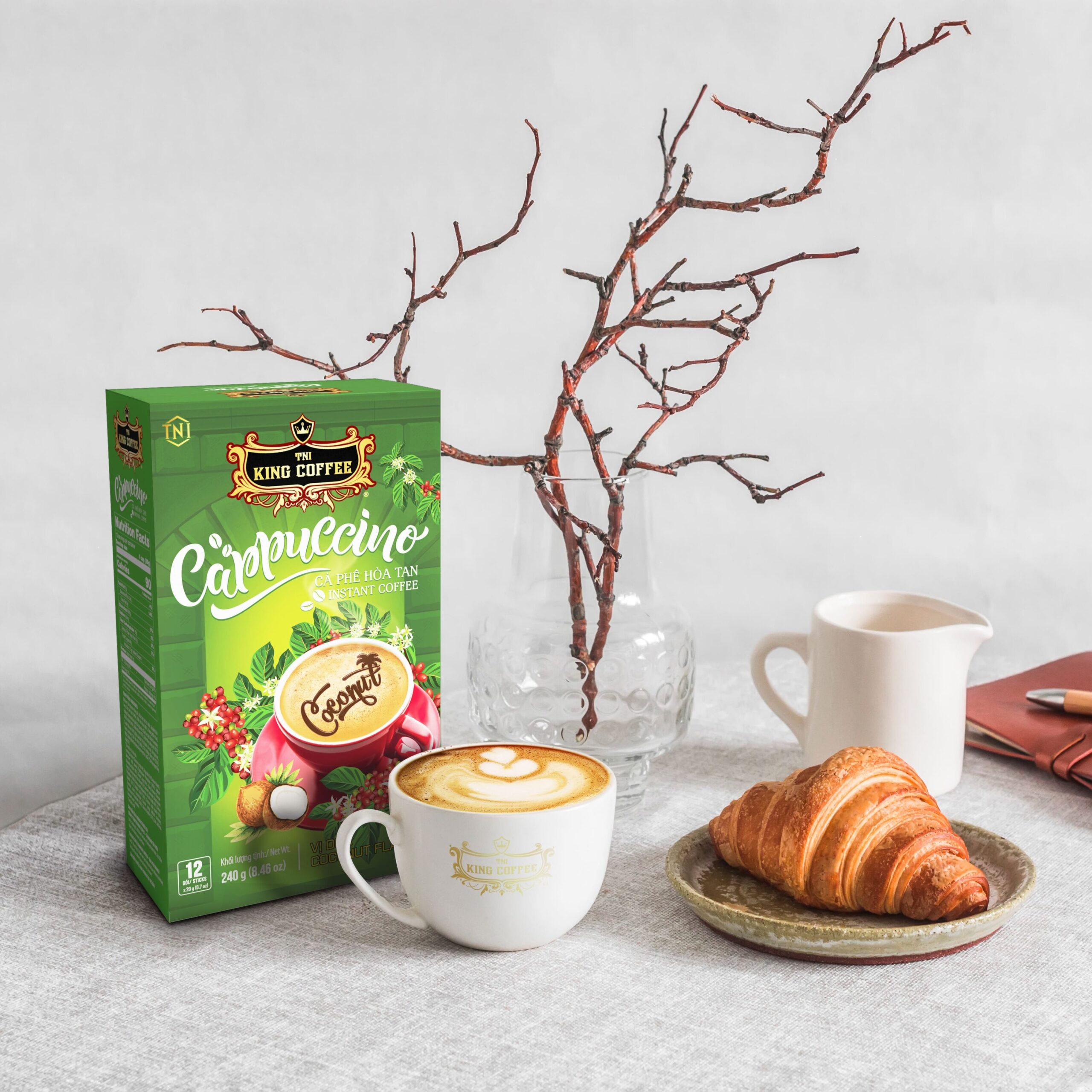 King-coffee-Cappuccino-Coconut-Box-12-sticks-x-20gr-phoicanh-scaled-1.jpg Mua Cà Phê Hòa Tan Cappuccino KING COFFEE vị Dừa - Hộp 12 gói x 20g