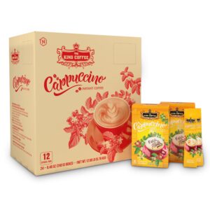 King-coffee-Cappuccino-French-Vanilla-Box-12-sticks-x-20gr-box-sticks-carton.jpg Thùng Cà Phê Hòa Tan Cappuccino KING COFFEE vị Vanilla - Hộp 12 gói x 20g