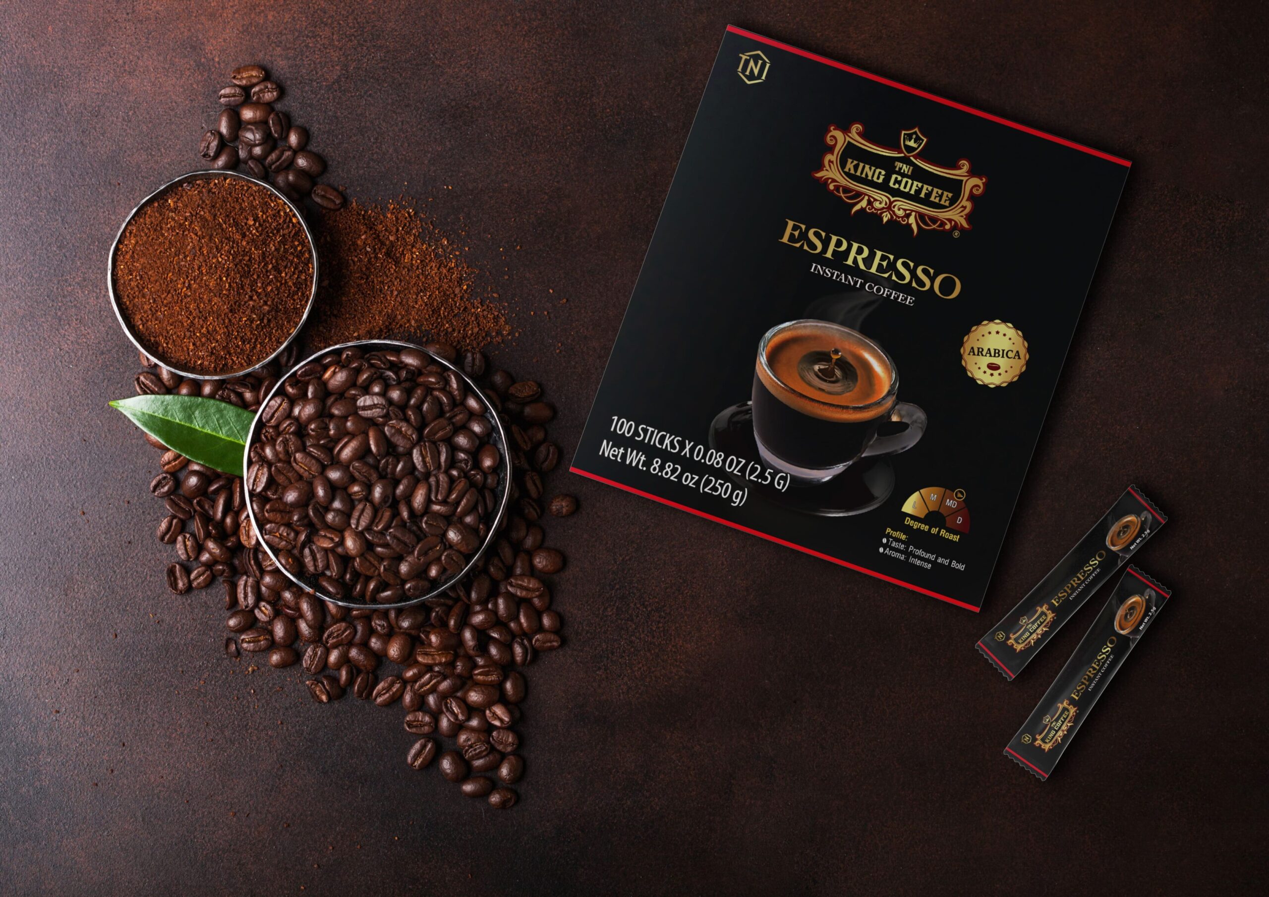 Mua Cà Phê Hòa Tan Espresso KING COFFEE – Hộp 100 gói x 2.5g