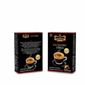 Hộp Cà Phê Hòa Tan Espresso KING COFFEE - Hộp 15 gói x 2.5g
