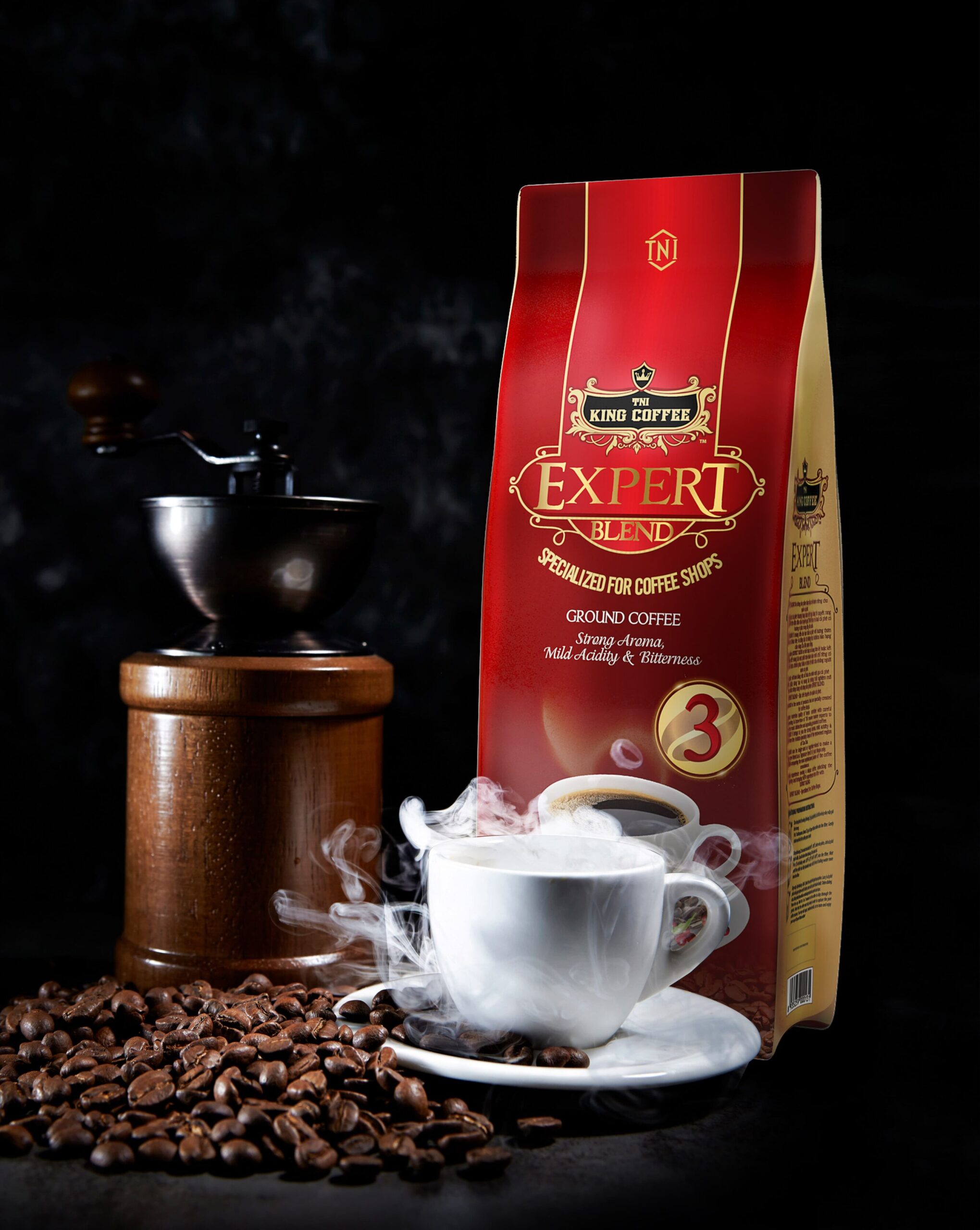 King-coffee-Expert-Blend-3-Tui-500gr-PC-scaled-1.jpg Mua Cà Phê Rang Xay Expert Blend 3 KING COFFEE - Túi 500g