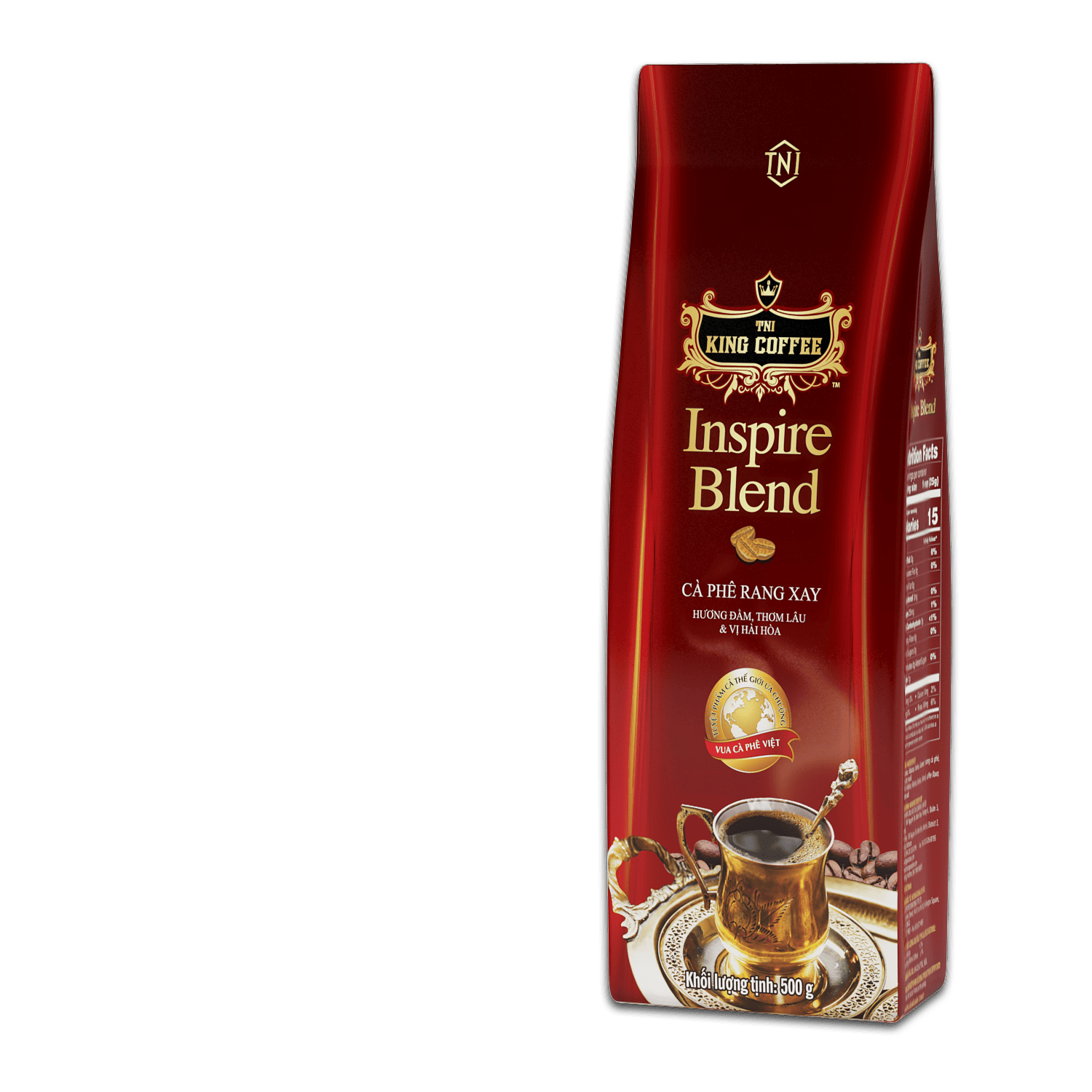 Túi Cà Phê Rang Xay Inspire Blend KING COFFEE - Túi 500gr