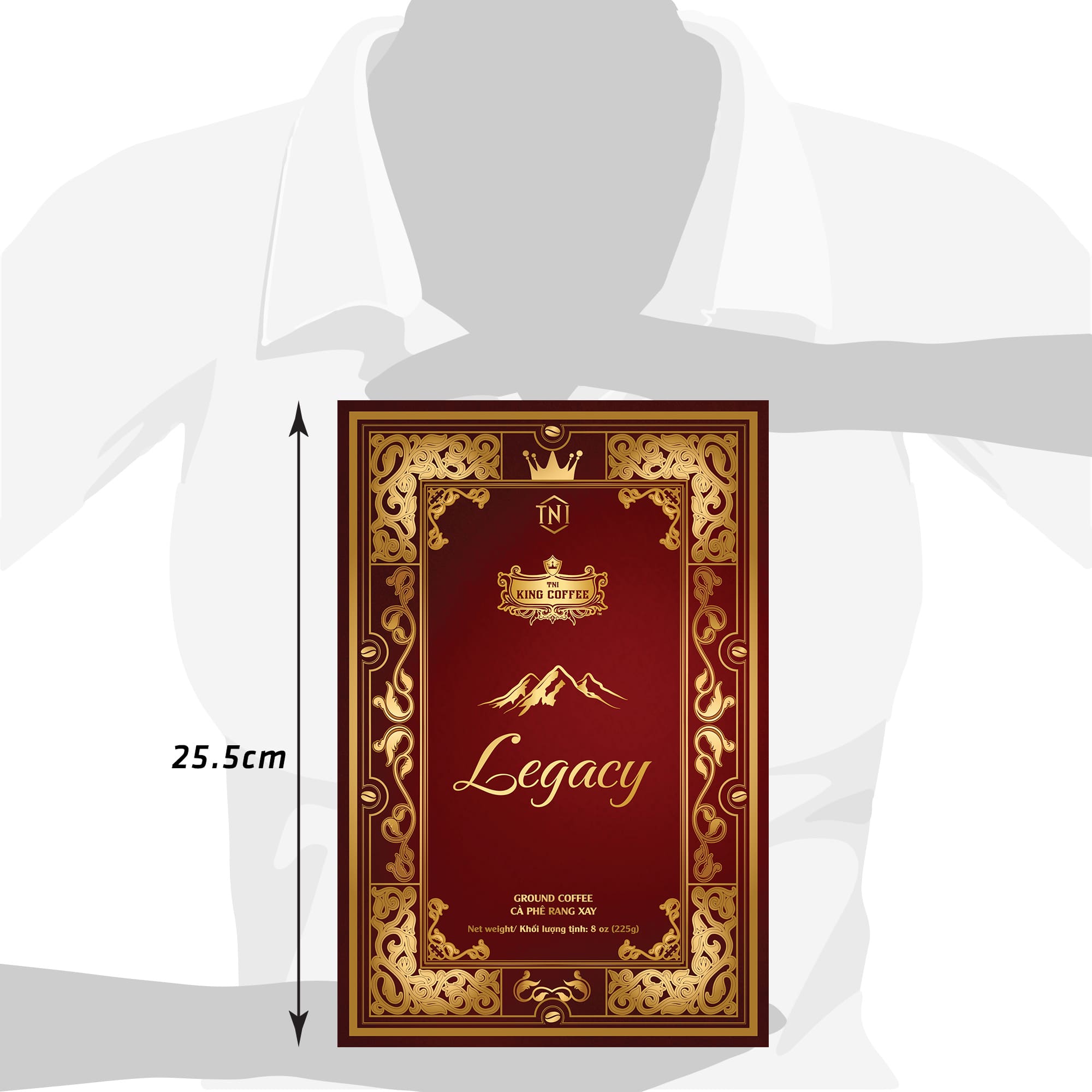 Cà Phê Rang Xay Cao Cấp Legacy KING COFFEE - Hộp 225gr