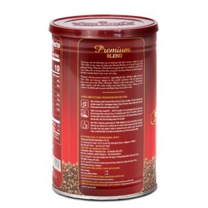Lon Cà Phê Rang Xay Premium Blend KING COFFEE - Lon 450g