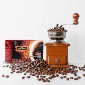 Cà Phê Đen Hòa Tan Thuần Khiết KING COFFEE – Hộp 15 gói x 2g – Không Đường