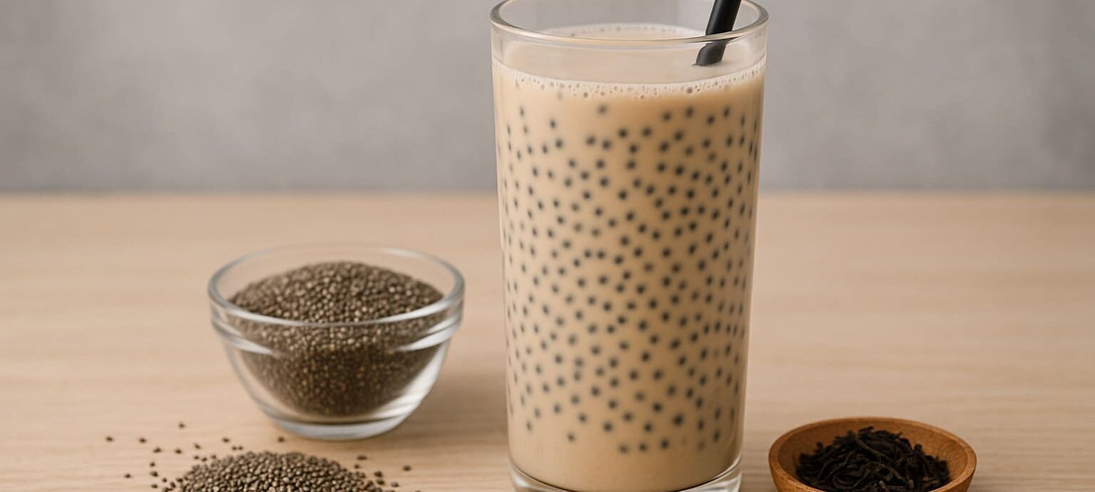 trà sữa hạt chia