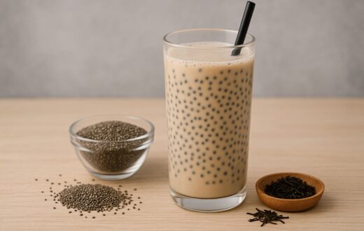 trà sữa hạt chia